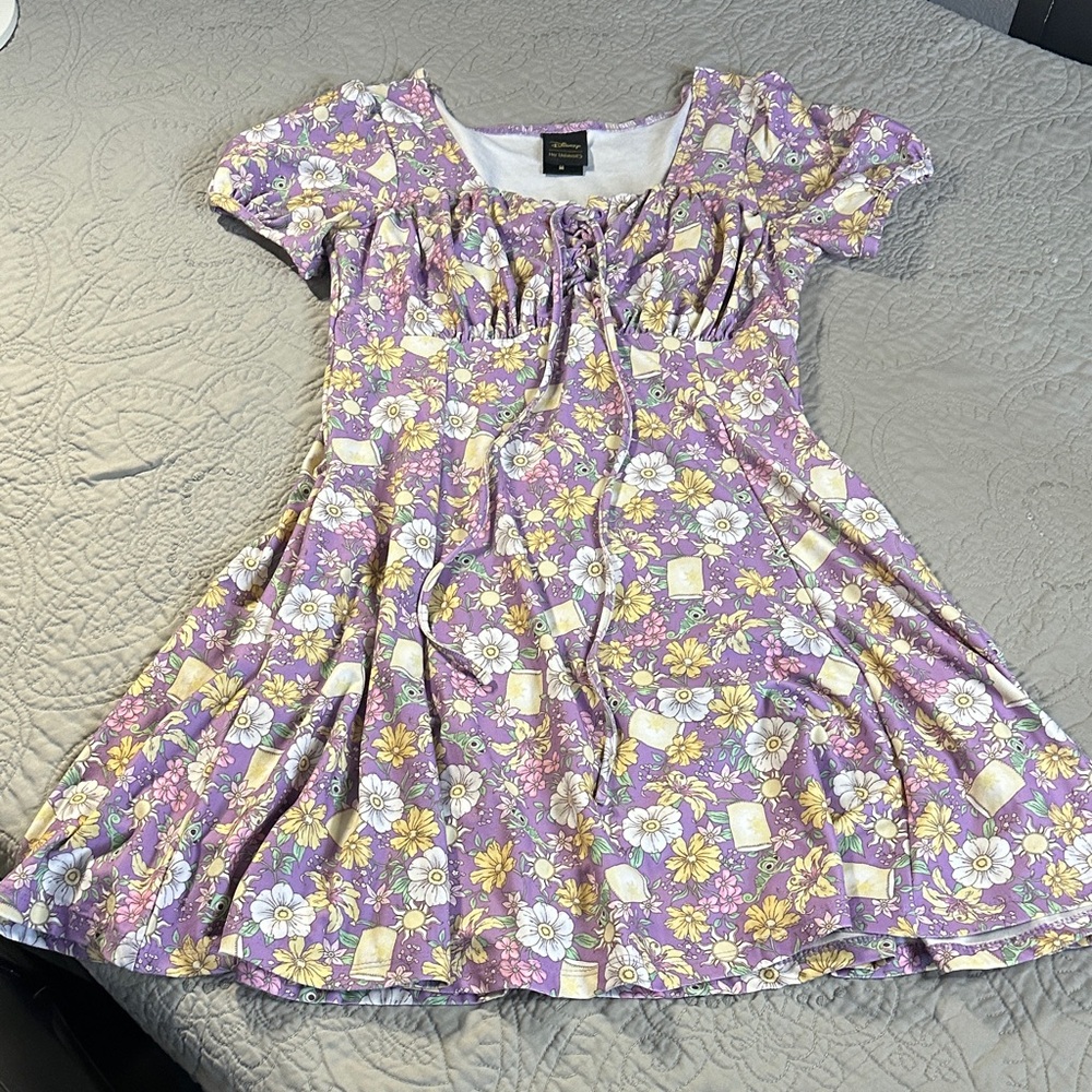 Disney Purple Floral Mini Dress